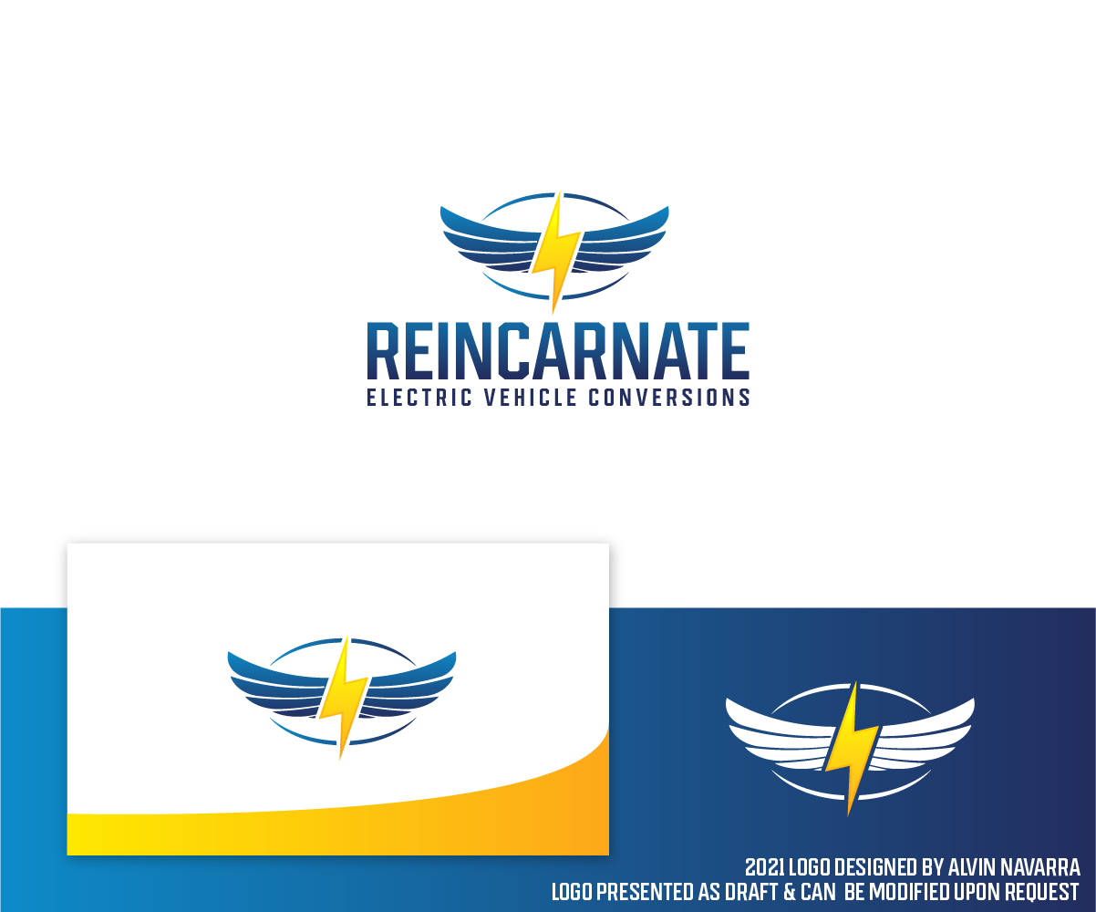 Logo Design by alvinnavarra for Reincarnate Electric Vehicle Conversions | Design #26638155