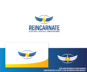 Logo Design by alvinnavarra for Reincarnate Electric Vehicle Conversions | Design: #26638155
