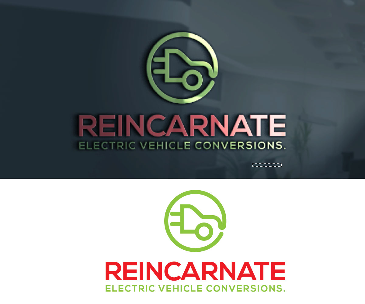 Logo Design by giklok pros for Reincarnate Electric Vehicle Conversions | Design #26614430