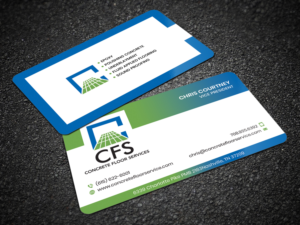Concrete Floor Service, Inc. Business Card | Diseño de Tarjeta de Presentación por Sandaruwan