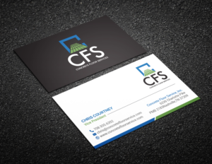 Concrete Floor Service, Inc. Business Card | Diseño de Tarjeta de Presentación por R.design
