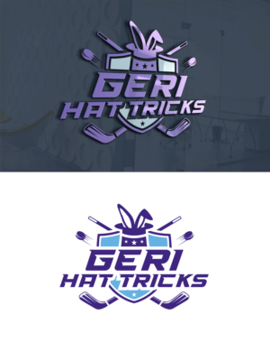 Geri Hat Tricks Hockey Jersey logo | Diseño Gráfico por Rickyy