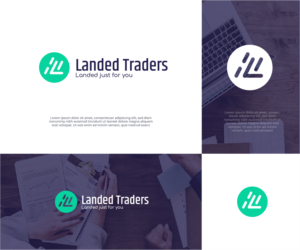 None or "Landed just for you" | Logo Design by Ng V Duc