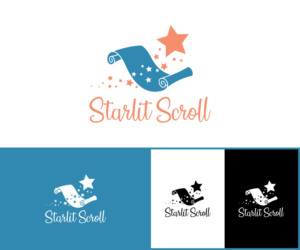 'Starlit Scroll' | Logo Design by MoonFeather