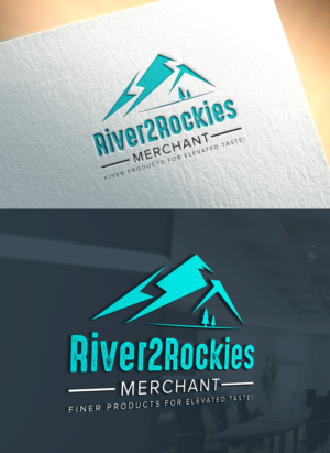 River2Rockies Merchant   ( tag line below it..)  Finer products for Elevated taste! | Logo Design by Art Lancer
