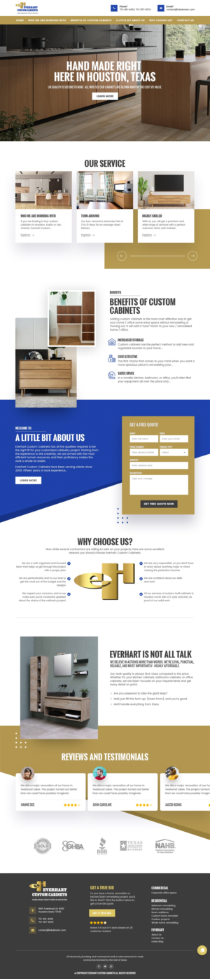 Custom Cabinet Shop in Texas, Local business** | Web Design by nzdesigners