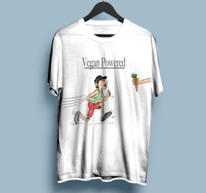 Vegan Powered Athlete | T-shirt Design by dundun