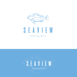 'Seaview'  or 'Seaview Restaurant' | Logo Design by Samantha Ward Design