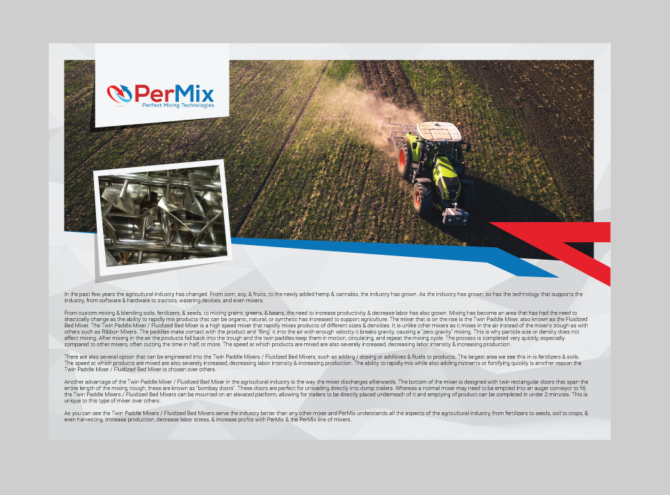Advertisement Design by Hivecomm for PerMix North America | Design #26630743
