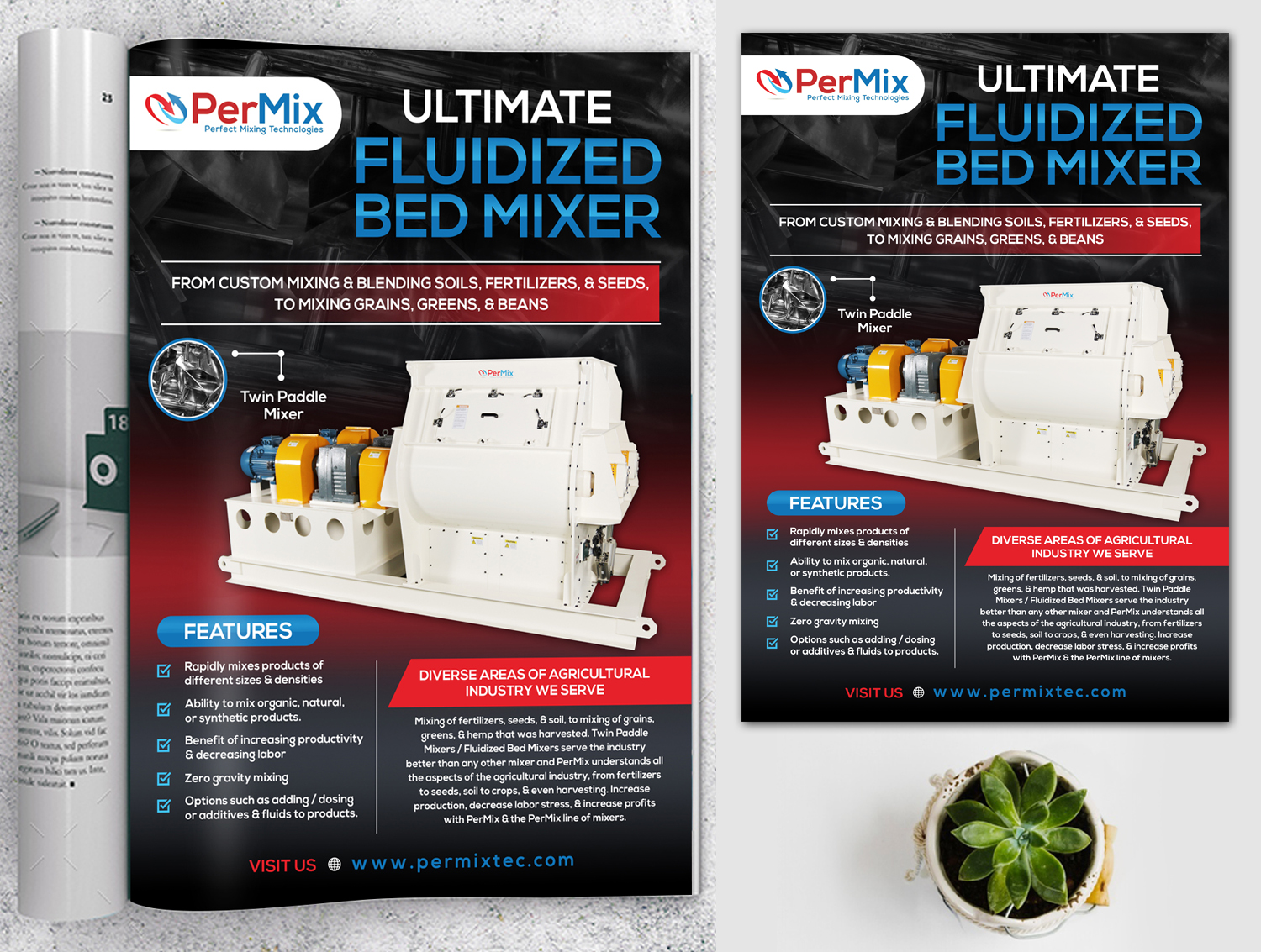 Advertisement Design by TSU Creations for PerMix North America | Design #26633399