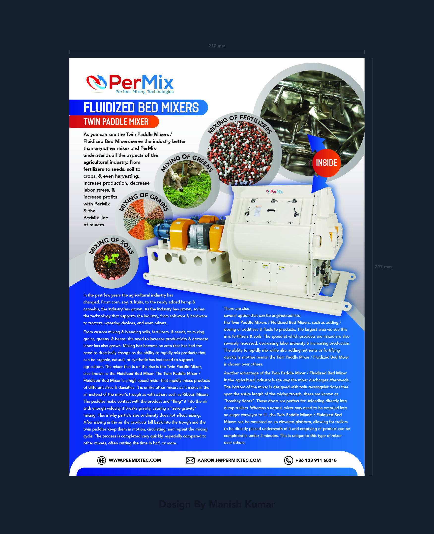 Advertisement Design by RealManish for PerMix North America | Design #26634858