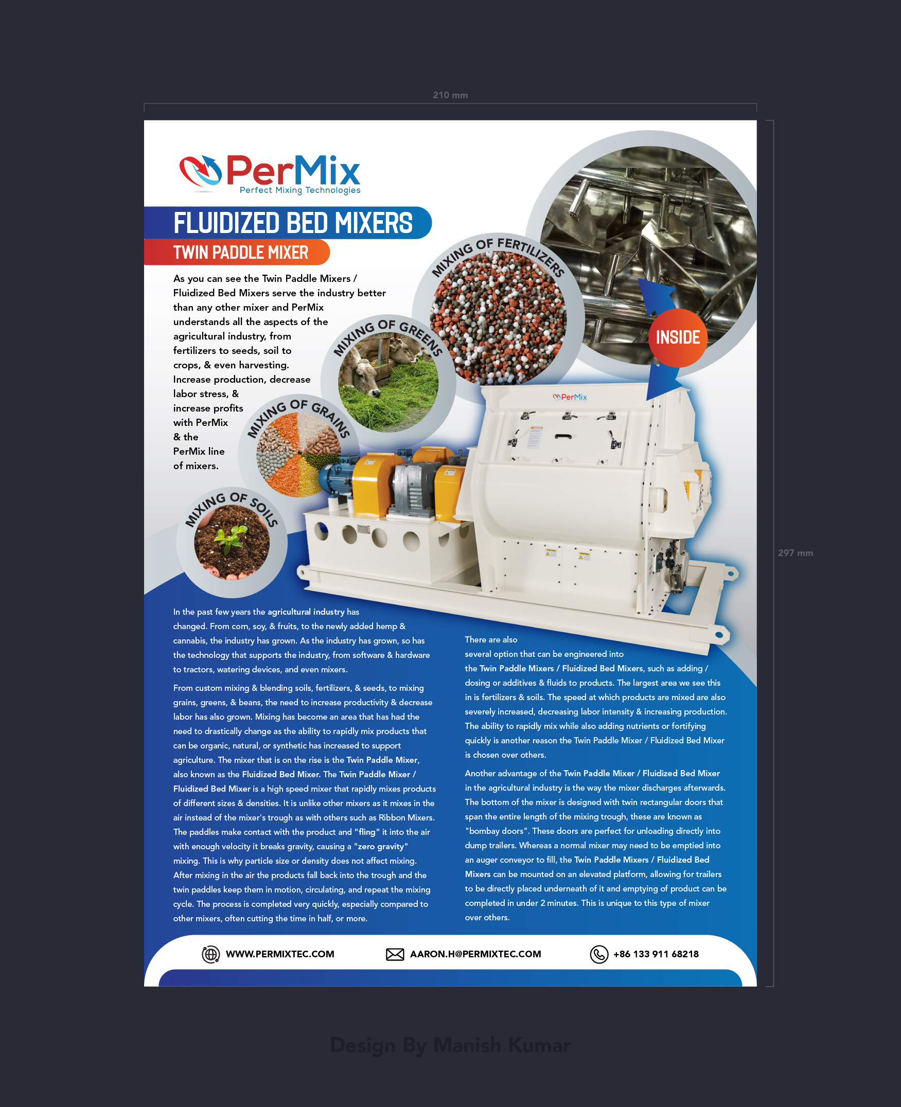 Design Publicitaire par RealManish pour PerMix North America | Design #26634869