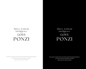 When Artificial Intelligence goes Ponzi | Logo Design by SL Designer
