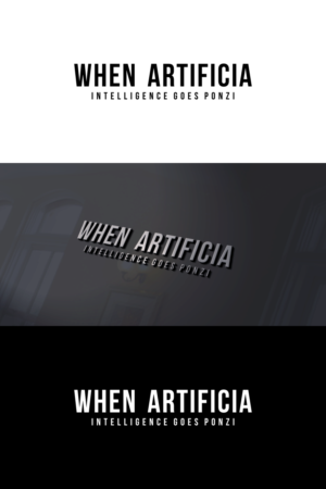 When Artificial Intelligence goes Ponzi | Logo Design by anak mama