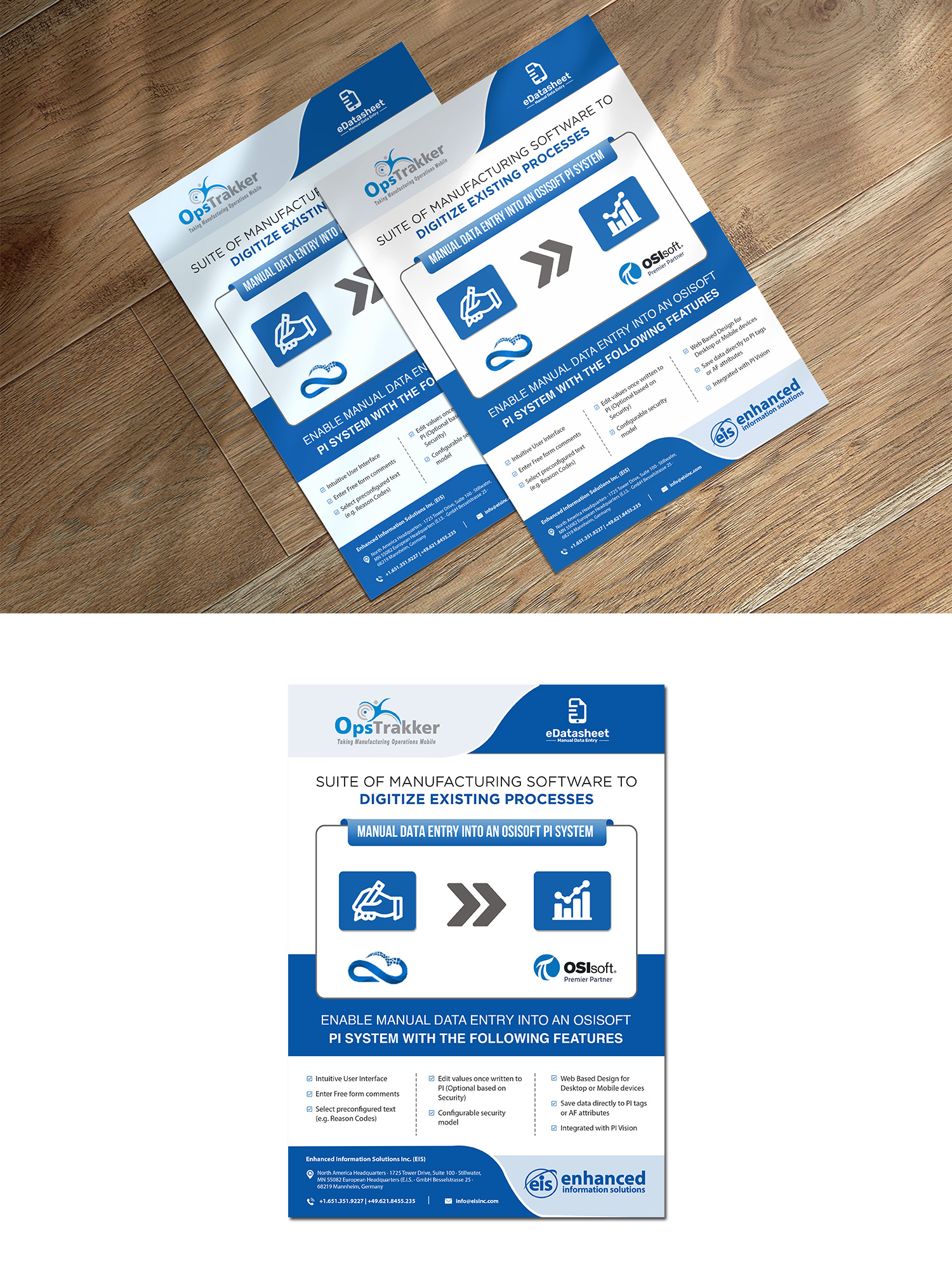Broschüren-Design von debdesign für Enhanced Information Solutions | Design #26633007