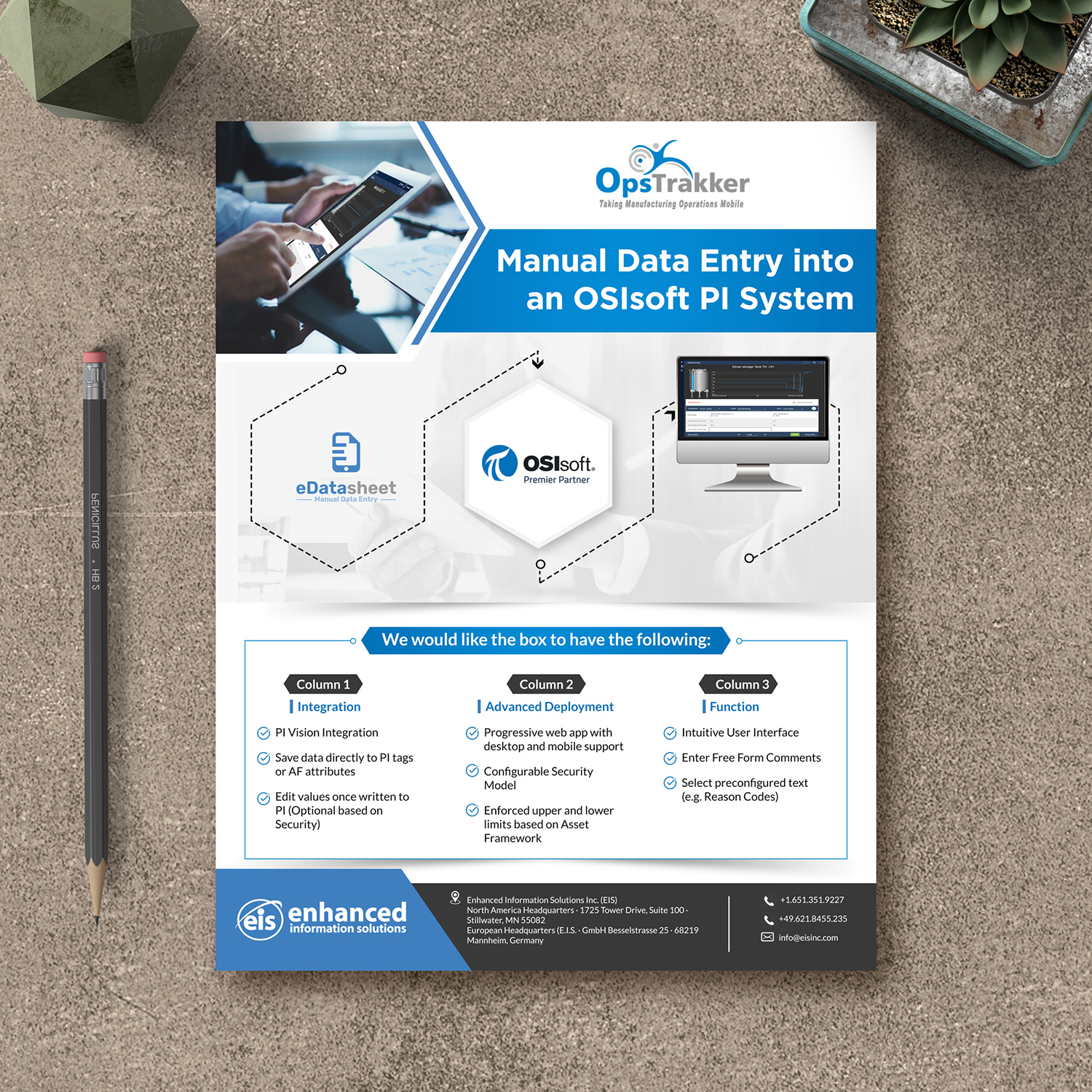 Design de Brochure par Schöpfer pour Enhanced Information Solutions | Design #26692807