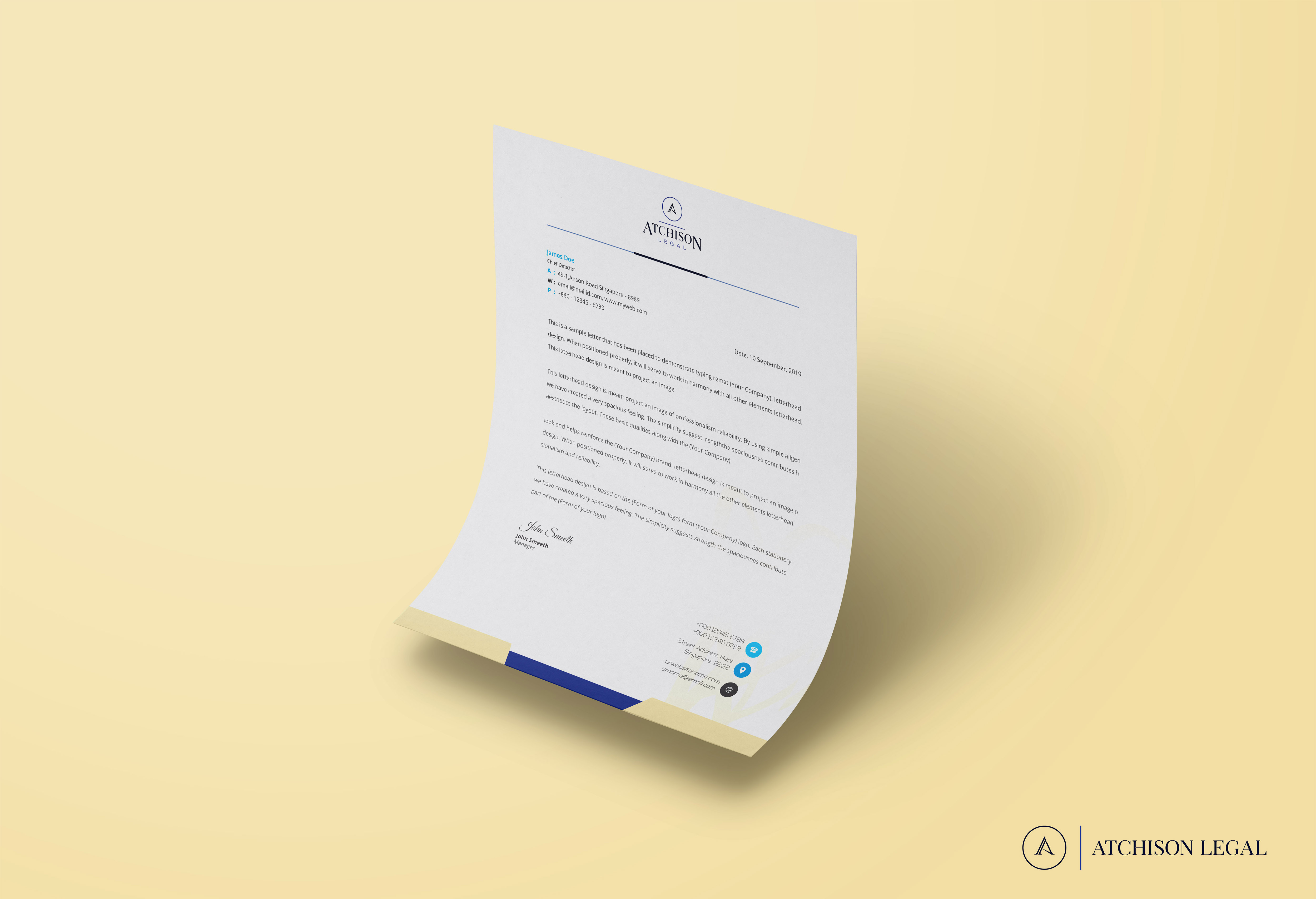Logo Design by Azmat-ullah for Atchison Legal | Design #26626203