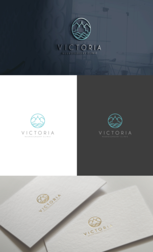 Victoria Neurosurgery Clinic.  (Emphasis on "Neurosurgery" and an alternate abbreviated "VNC" logo). | Logo Design by GLDesigns