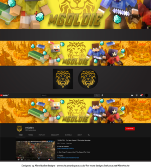 Gaming YouTube Channel graphics | Graphic Design by Noche designs