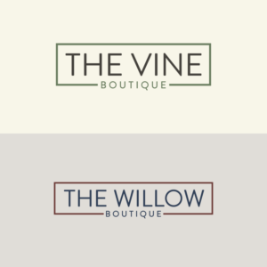 "The Willow Boutique" and "The Vine Boutique" | Logo Design by marzuq