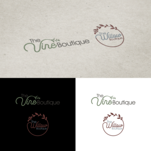 "The Willow Boutique" and "The Vine Boutique" | Logo Design by emaviolar7