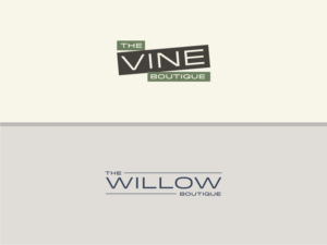 "The Willow Boutique" and "The Vine Boutique" | Logo Design by Atvento Graphics