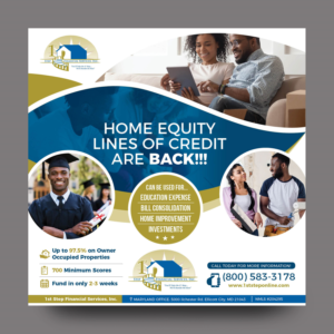 8.5 x 8.5 - HELOC Product Campaign | Flyer-Design von rkailas