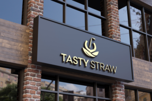 Tasty Straw | Logo-Design von makerlogoz