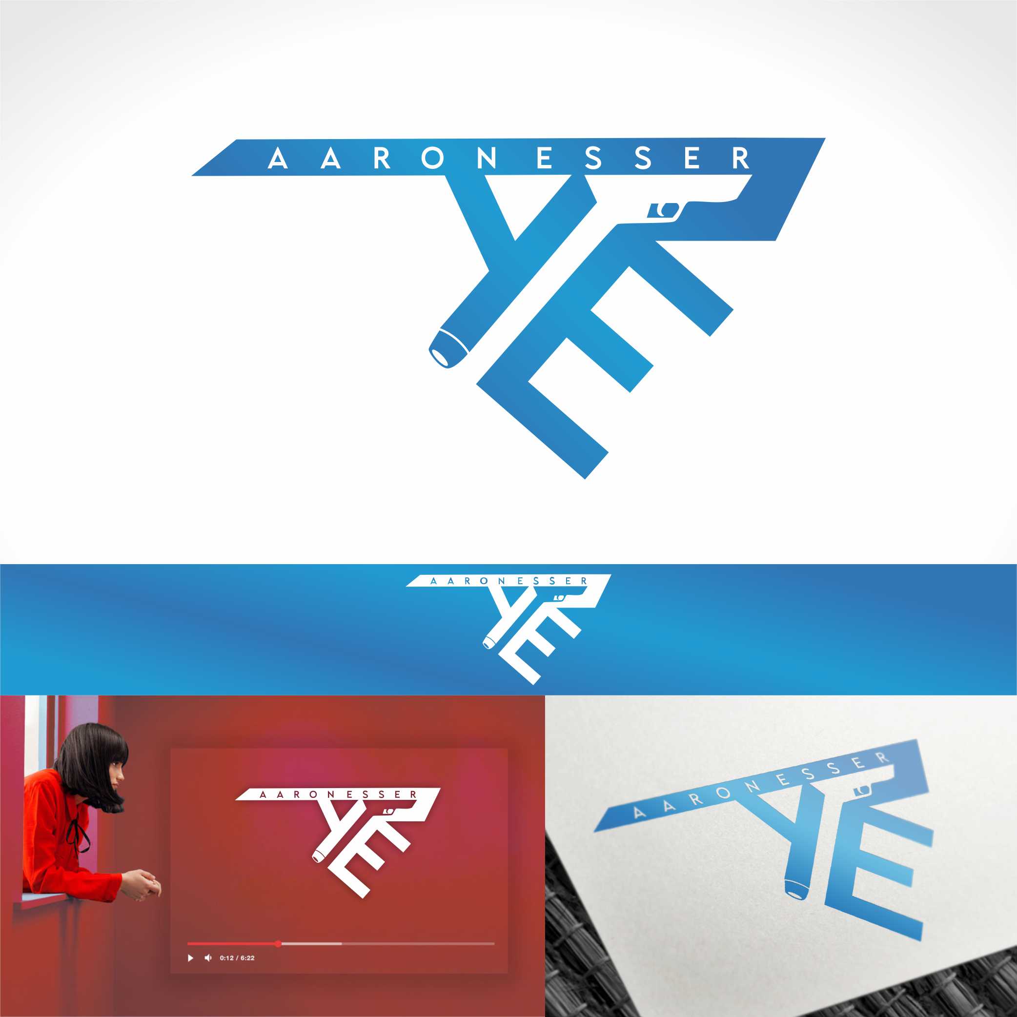 Logo Design by Nicolene Barnard for Aaron Esser Films Corporation | Design #26647701
