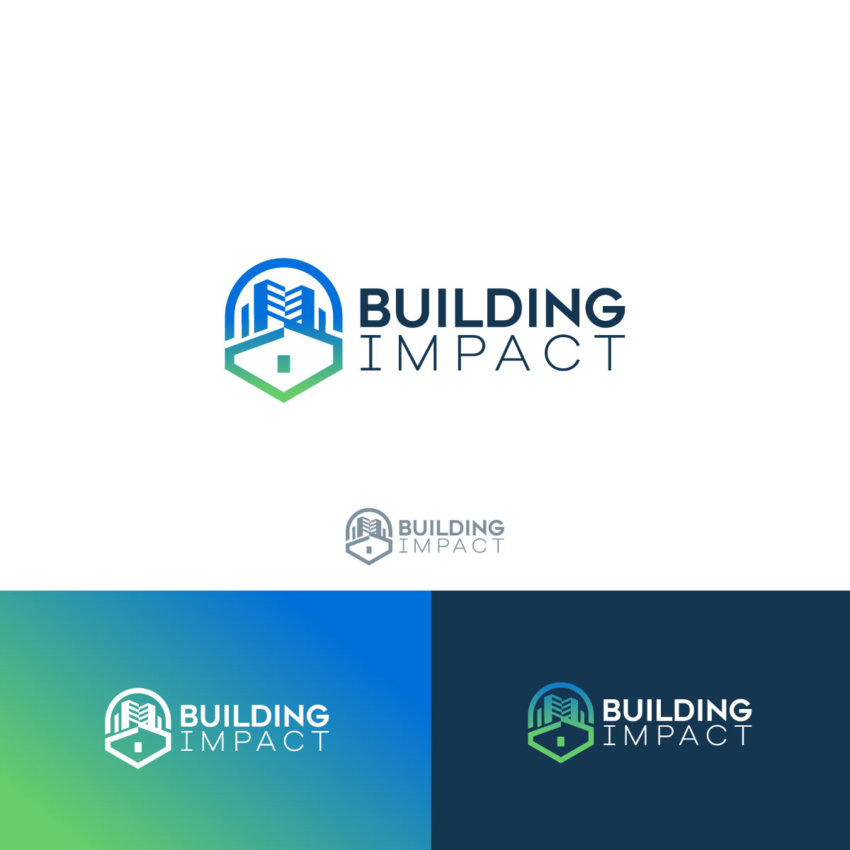 Logo Design by Minimal Studio for Building Impact LLC | Design #26635673