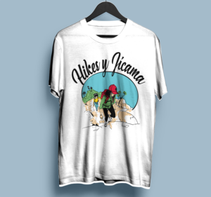 Hikes y Jícama T shirt | Diseño de Camiseta por dundun