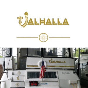 Valhalla (Boat Wrap Design/ Name and staircase wrap) | Diseño de Rotulación de Vehículo por Seo07man