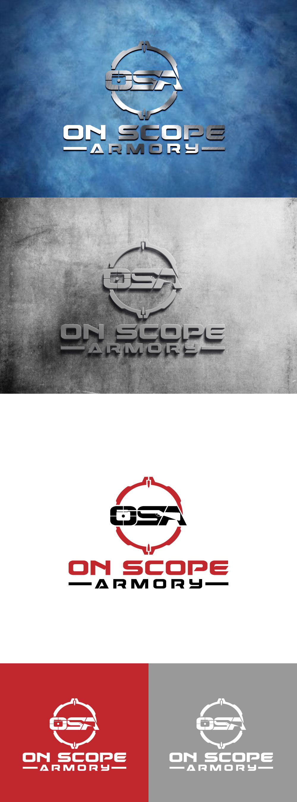 Diseño de Logo por JUEL RANA 525340 para On Scope Armory | Diseño #26658411