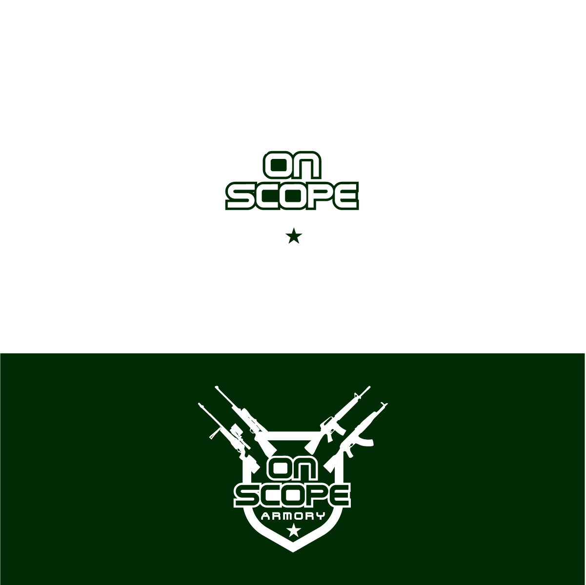 Logo Design by Deziners Zone for On Scope Armory | Design #26641536