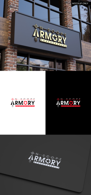 Diseño de Logo por SL Designer para On Scope Armory | Diseño: #26646577