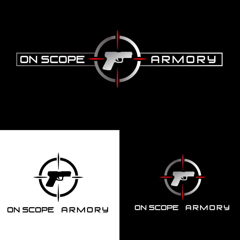 Logo Design by Adeel Rahman for On Scope Armory | Design #26667580