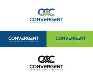Convergent Communications & Consulting, with emphasis on three Cs coming together. | Logo Design by step forward 2