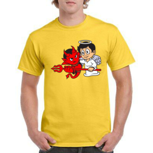 Angels vs Demons (Broken Angel) cartoon or character | Diseño de Camiseta por Jul-D