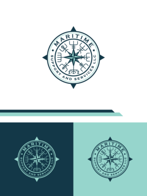 Maritime Support and Services LLC or MSS LLC | Logo Design by Fat Bat Man