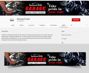 Youtube Log design for Backyard Dude | Graphic Design by Fat Bat Man