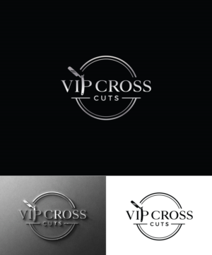 VIP Cross Cuts | Logo Design by ecorokerz