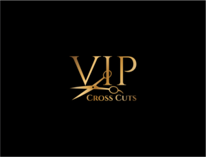 VIP Cross Cuts | Logo Design by BNdesigner