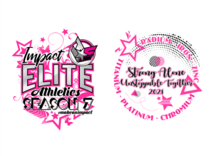 Impact Elite Athletics - All-Star Cheerleading - End of Season Design | T-shirt Design by Malik 11