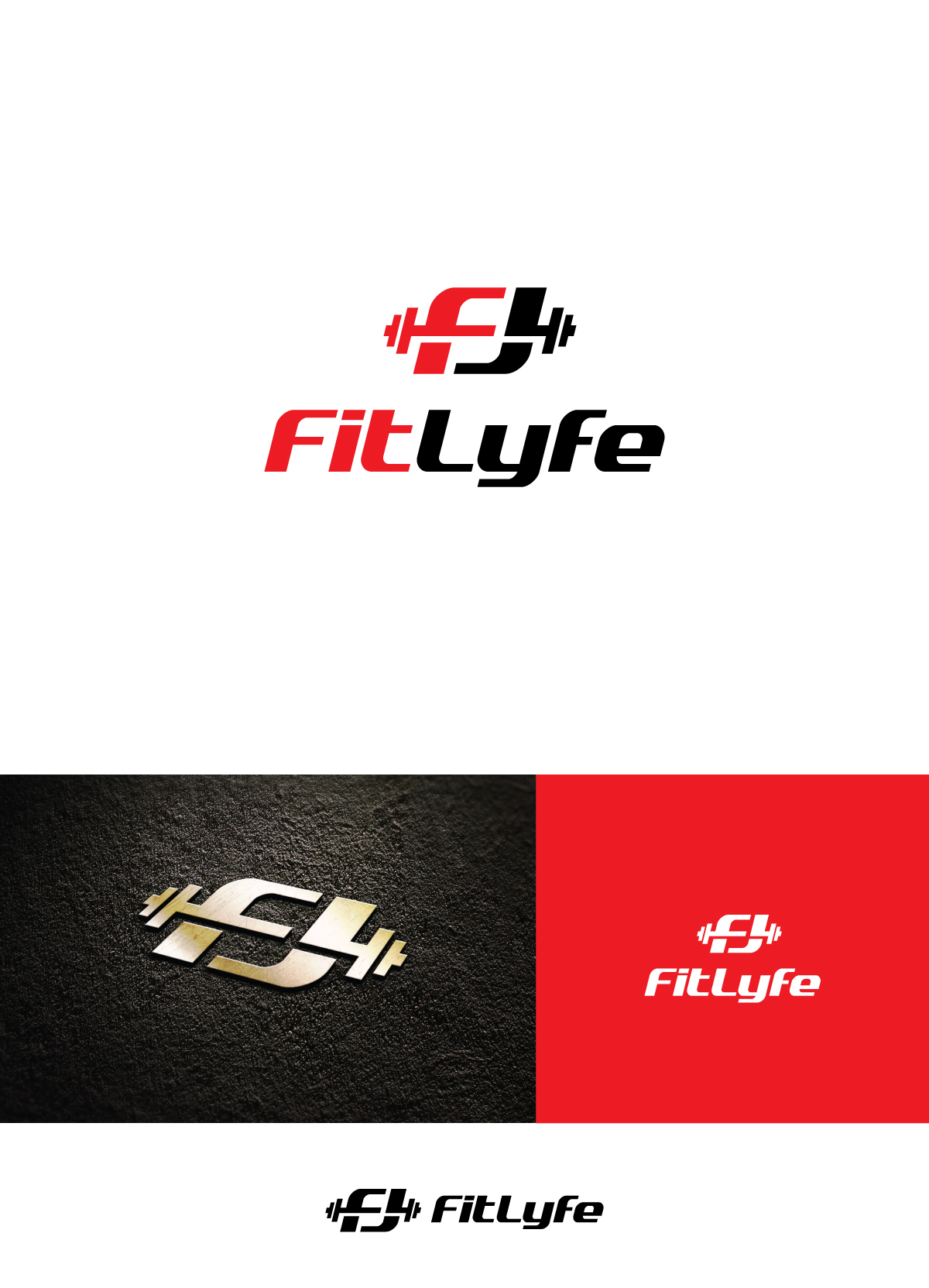 Logo Design by ecorokerz for FitLyfe llc. | Design #26638150