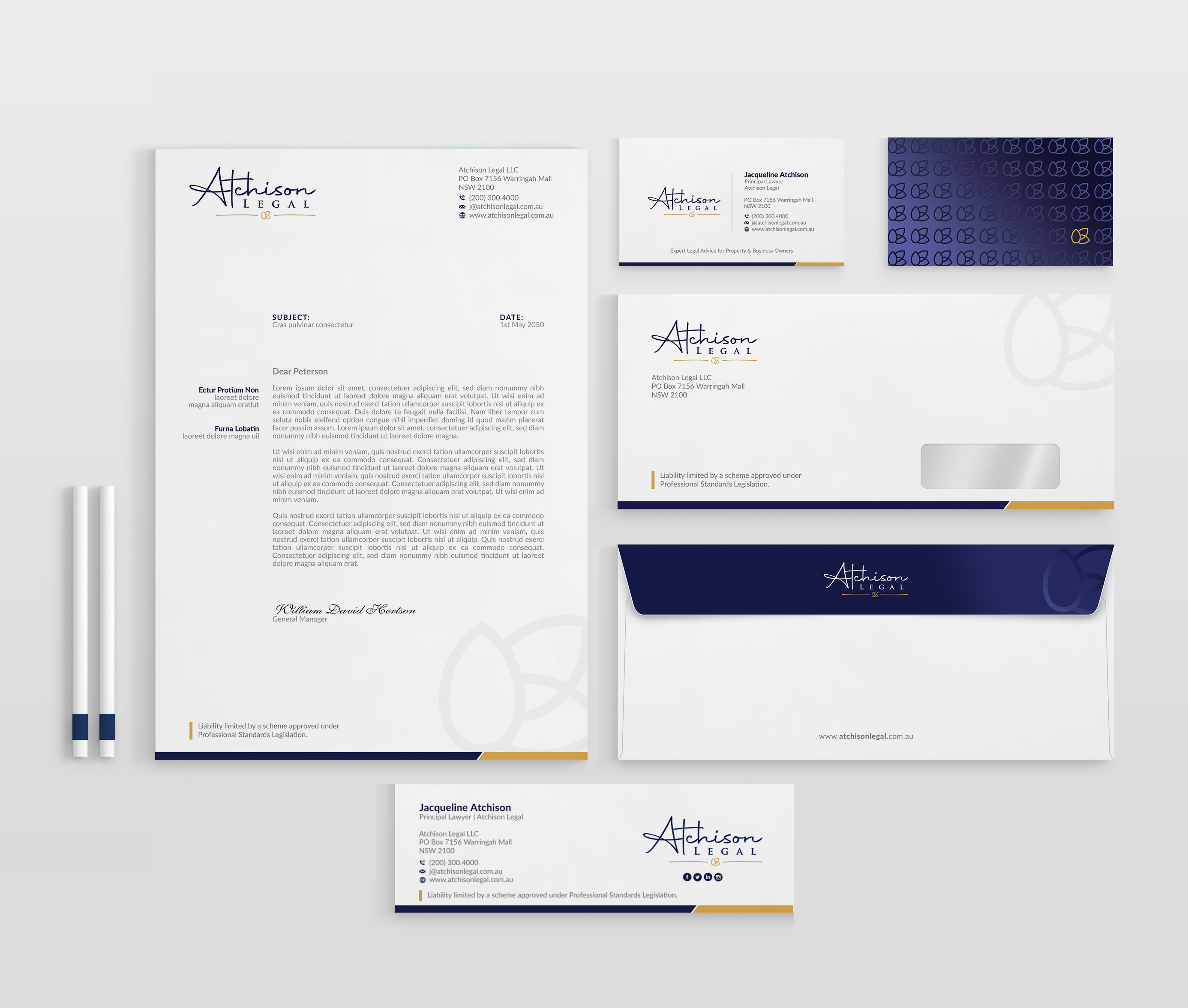 Stationery Design by OxonoArt for Atchison Legal | Design #26645243