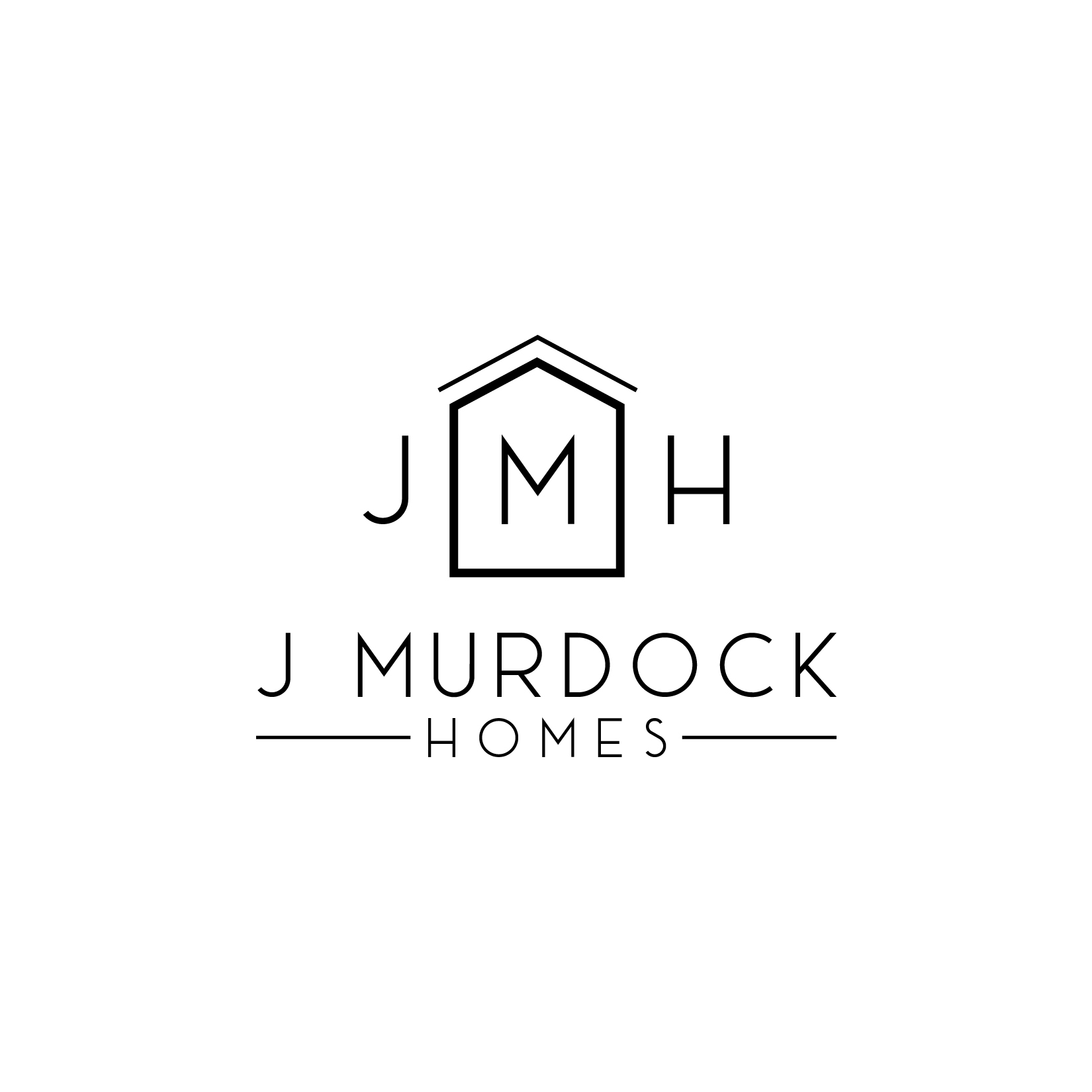 Logo Design by Rueell Artss for J Murdock Homes | Design #26655139