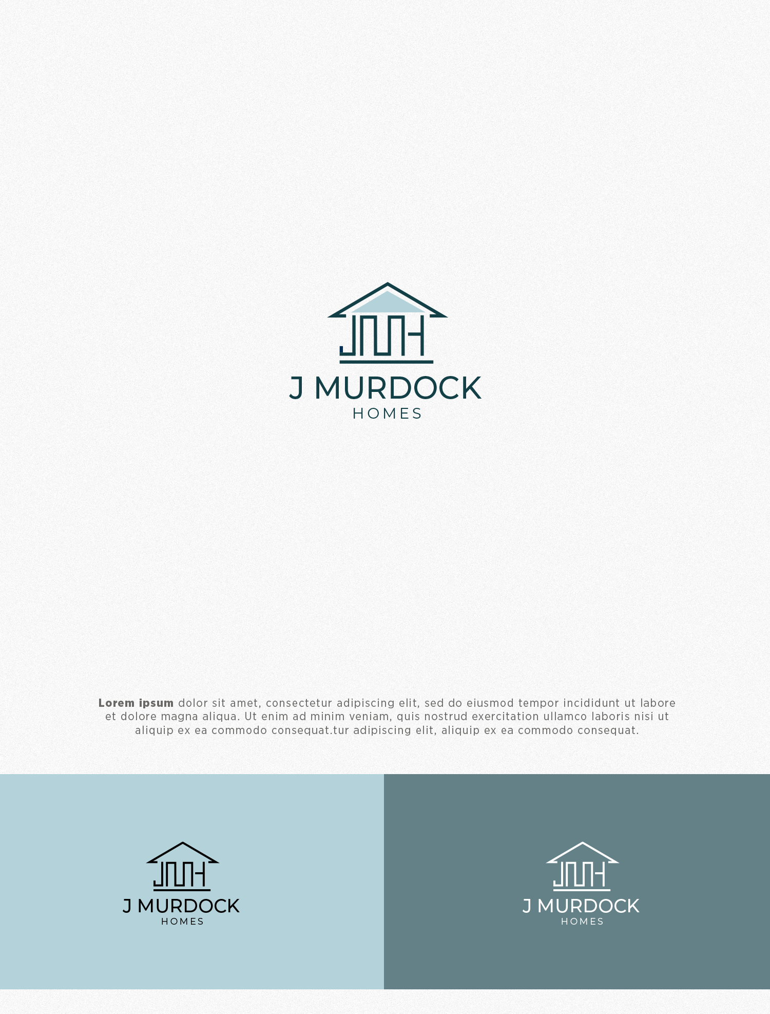 Diseño de Logo por Madink Studios para J Murdock Homes | Diseño #26655969