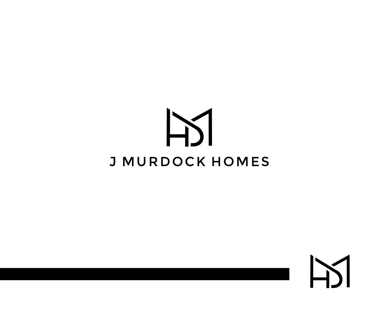 Logo Design by Fat Bat Man for J Murdock Homes | Design #26647843