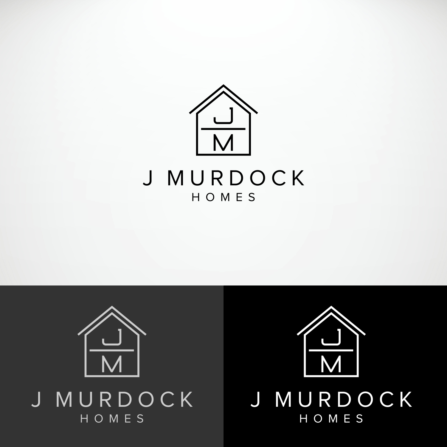 Logo Design for J Murdock Homes by B8 Design 26681717
