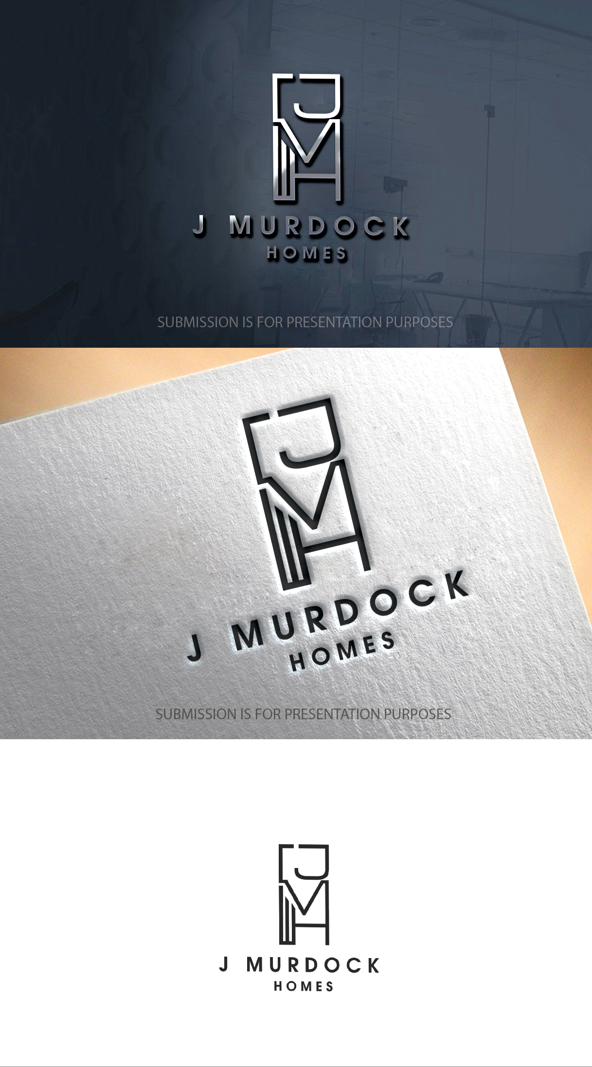 Diseño de Logo por graphicevolution para J Murdock Homes | Diseño #26650071